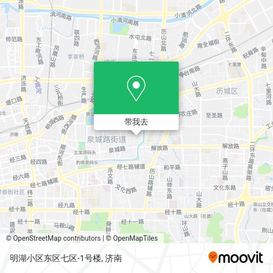 明湖小区东区七区-1号楼地图
