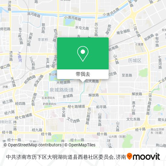 中共济南市历下区大明湖街道县西巷社区委员会地图