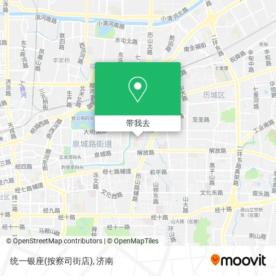 统一银座(按察司街店)地图