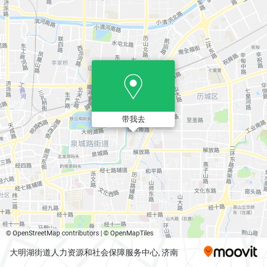 大明湖街道人力资源和社会保障服务中心地图