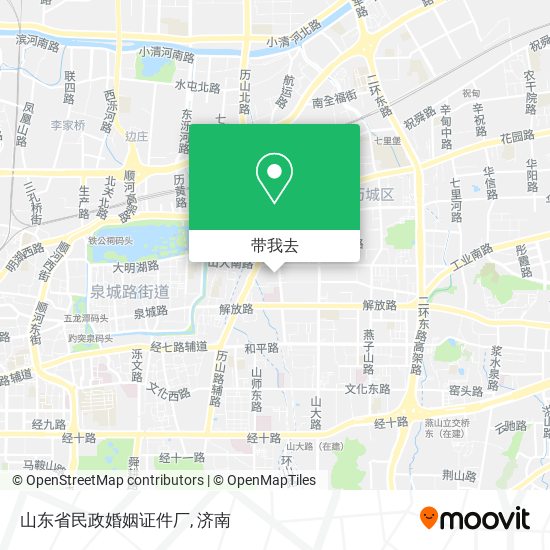 山东省民政婚姻证件厂地图