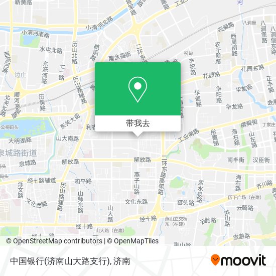 中国银行(济南山大路支行)地图