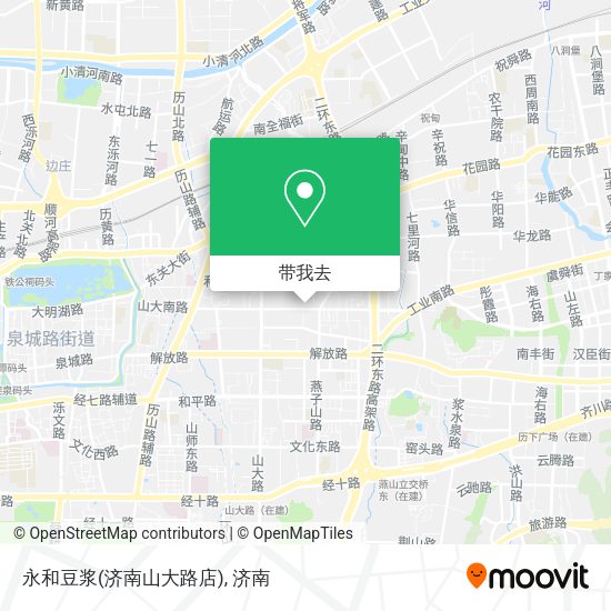 永和豆浆(济南山大路店)地图
