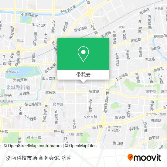 济南科技市场-商务会馆地图