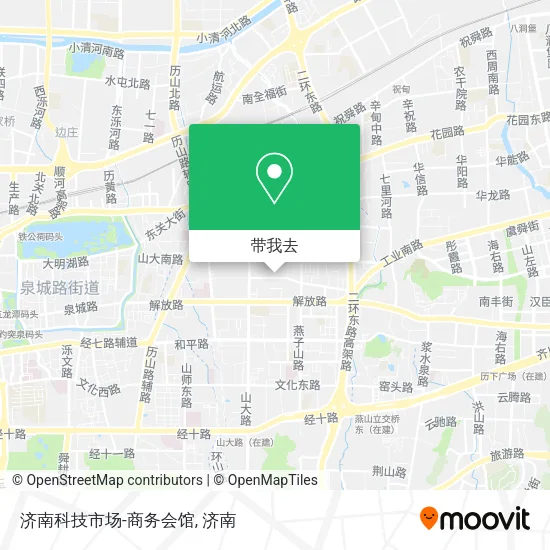 济南科技市场-商务会馆地图
