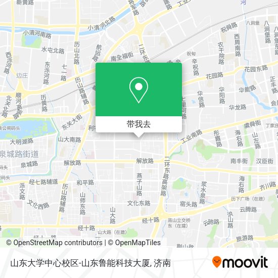 山东大学中心校区-山东鲁能科技大厦地图