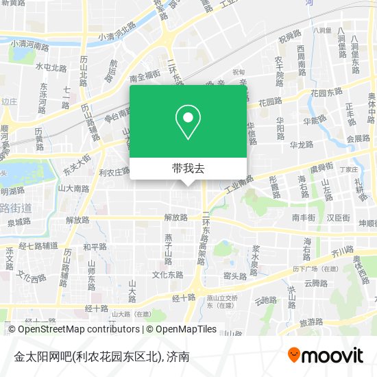 金太阳网吧(利农花园东区北)地图