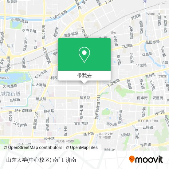山东大学(中心校区)-南门地图