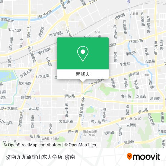 济南九九旅馆山东大学店地图