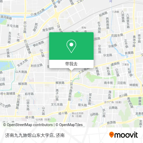 济南九九旅馆山东大学店地图