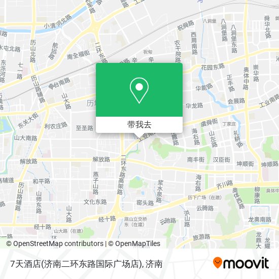 7天酒店(济南二环东路国际广场店)地图