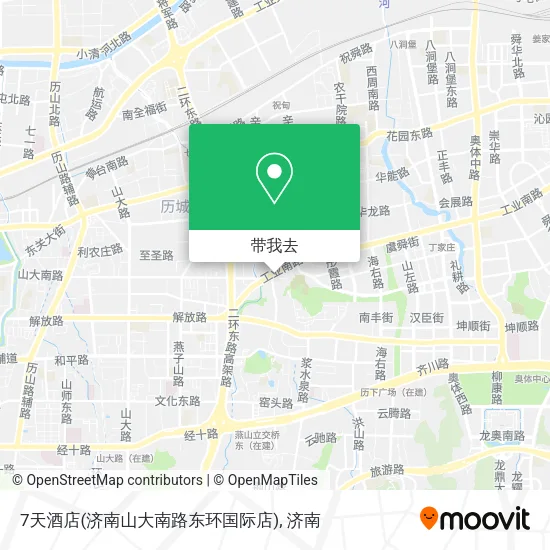 7天酒店(济南山大南路东环国际店)地图