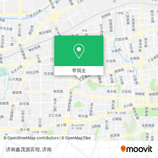 济南鑫茂源宾馆地图