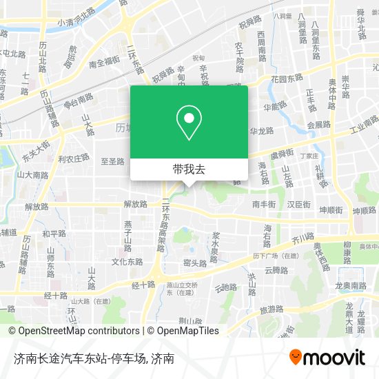 济南长途汽车东站-停车场地图