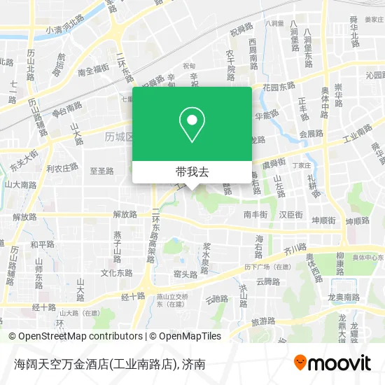 海阔天空万金酒店(工业南路店)地图