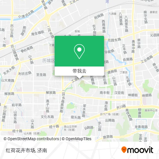 红荷花卉市场地图