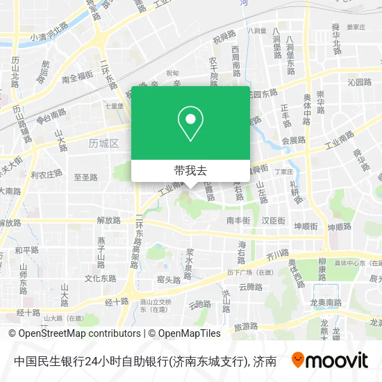 中国民生银行24小时自助银行(济南东城支行)地图