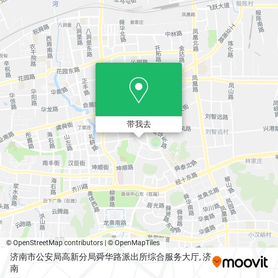 济南市公安局高新分局舜华路派出所综合服务大厅地图