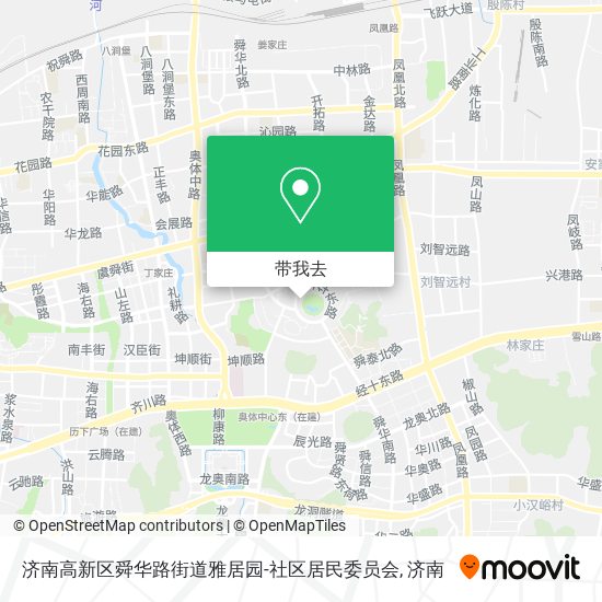 济南高新区舜华路街道雅居园-社区居民委员会地图