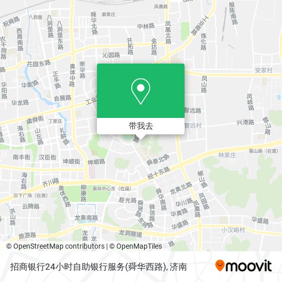 招商银行24小时自助银行服务(舜华西路)地图