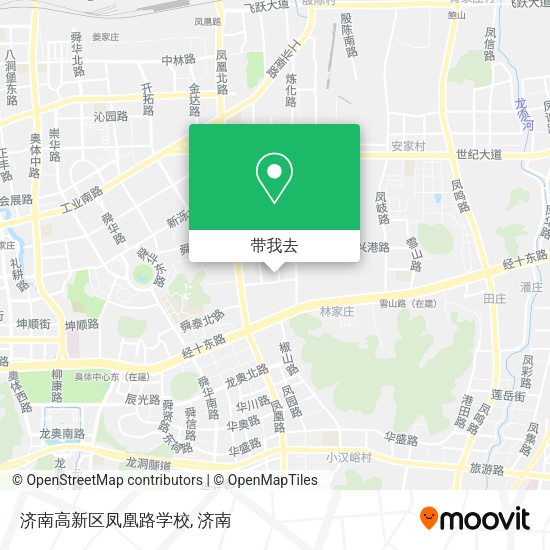 济南高新区凤凰路学校地图