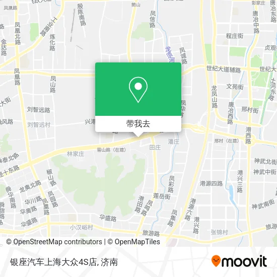 银座汽车上海大众4S店地图
