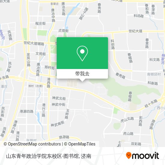 山东青年政治学院东校区-图书馆地图