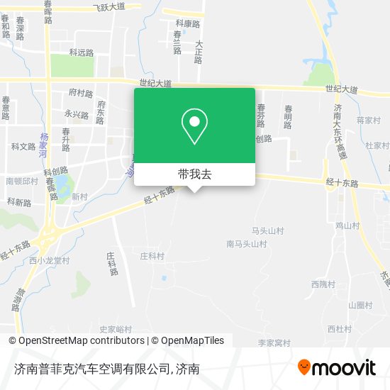 济南普菲克汽车空调有限公司地图