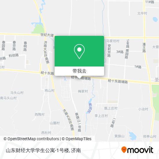 山东财经大学学生公寓-1号楼地图