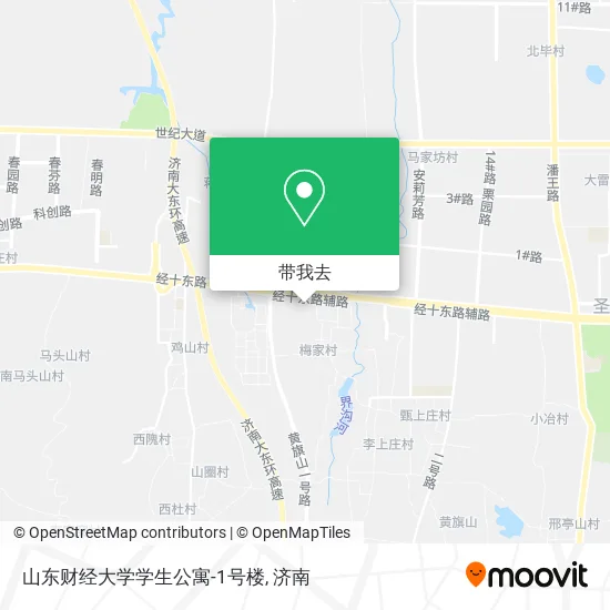山东财经大学学生公寓-1号楼地图