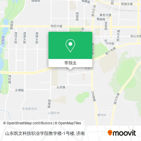 山东凯文科技职业学院教学楼-1号楼地图
