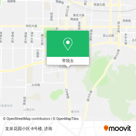 龙泉花园小区-8号楼地图