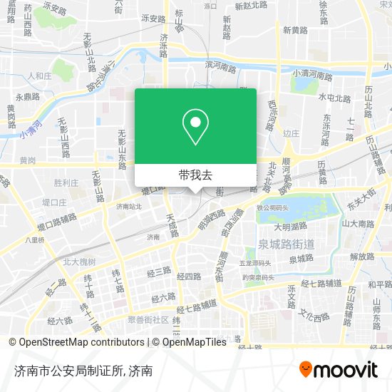 济南市公安局制证所地图