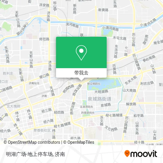 明湖广场-地上停车场地图