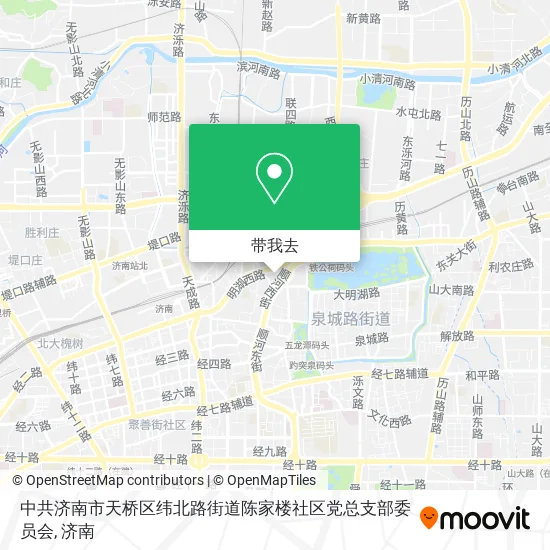 中共济南市天桥区纬北路街道陈家楼社区党总支部委员会地图