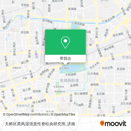 天桥区类风湿强直性脊柱炎研究所地图
