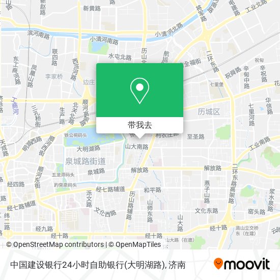 中国建设银行24小时自助银行(大明湖路)地图