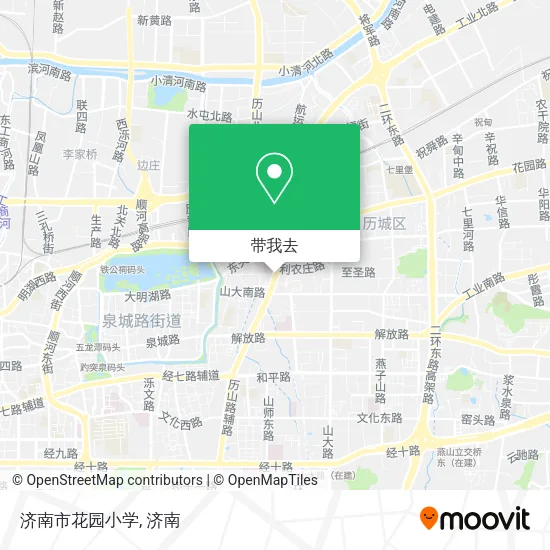 济南市花园小学地图