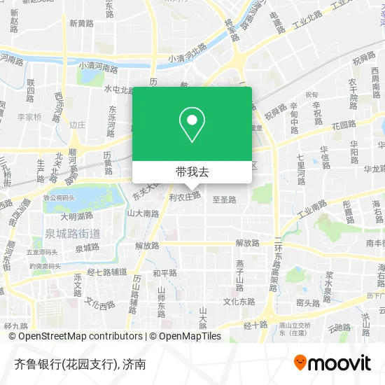 齐鲁银行(花园支行)地图