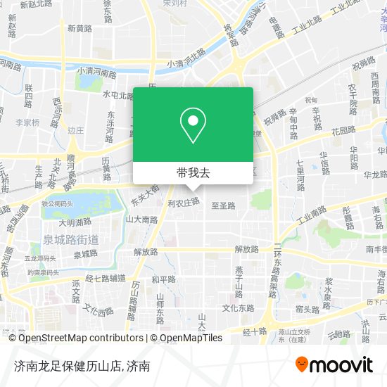 济南龙足保健历山店地图