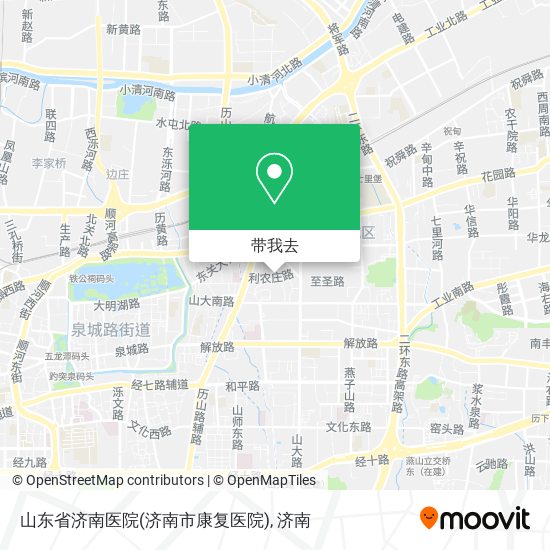山东省济南医院(济南市康复医院)地图