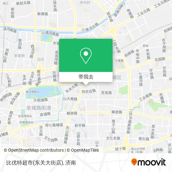 比优特超市(东关大街店)地图