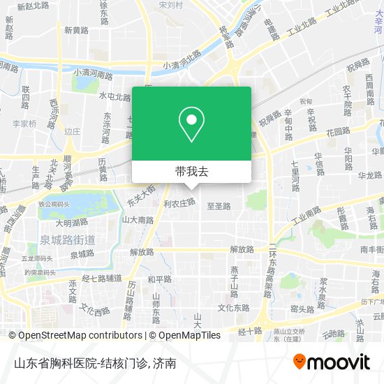 山东省胸科医院-结核门诊地图