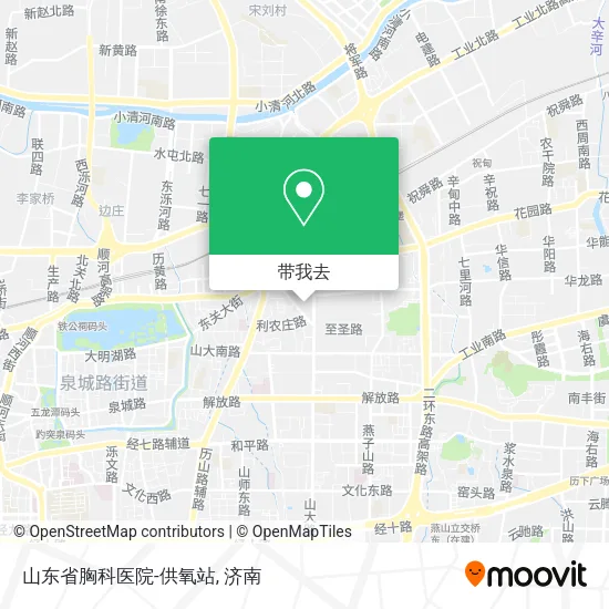 山东省胸科医院-供氧站地图