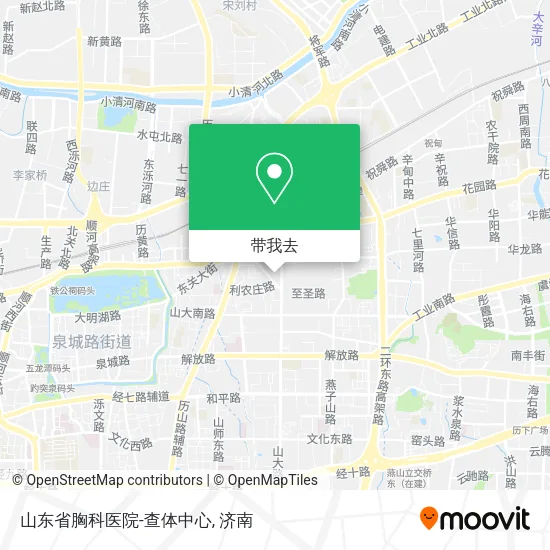 山东省胸科医院-查体中心地图
