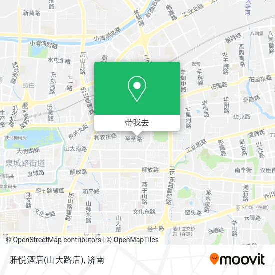 雅悦酒店(山大路店)地图