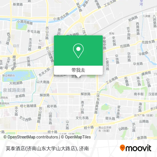莫泰酒店(济南山东大学山大路店)地图