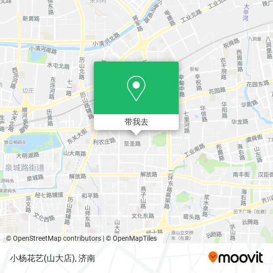 小杨花艺(山大店)地图