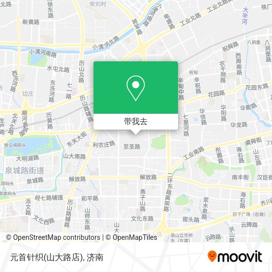 元首针织(山大路店)地图