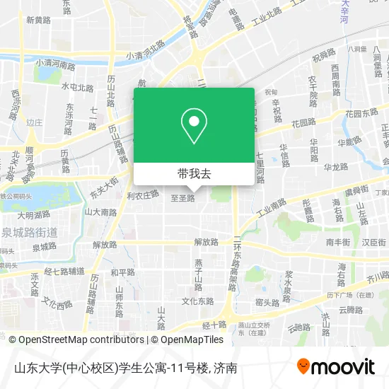 山东大学(中心校区)学生公寓-11号楼地图